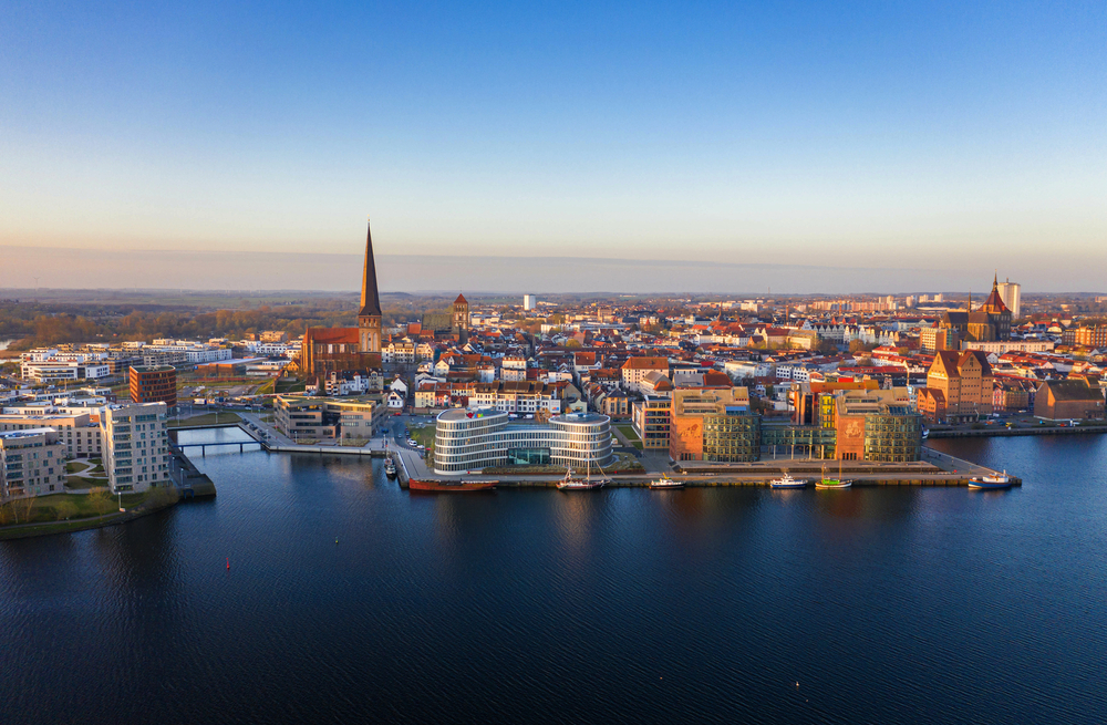 Panorama der Stadt Rostock